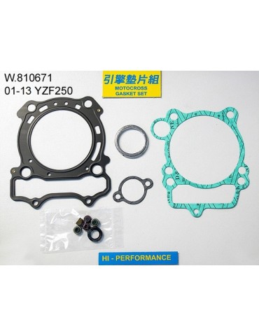 250 YZF Pochette de joints haut moteur