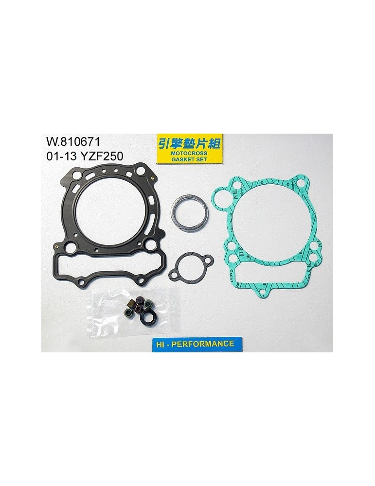 250 YZF Pochette de joints haut moteur