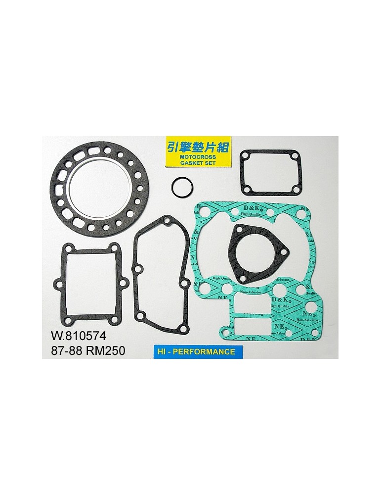 250 RM Pochette de joints haut moteur