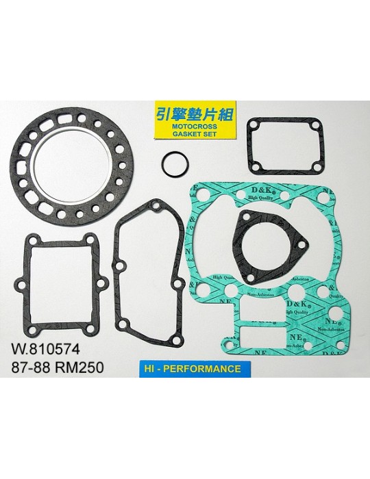 250 RM Pochette de joints haut moteur