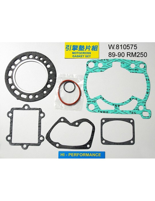 250 RM Pochette de joints haut moteur