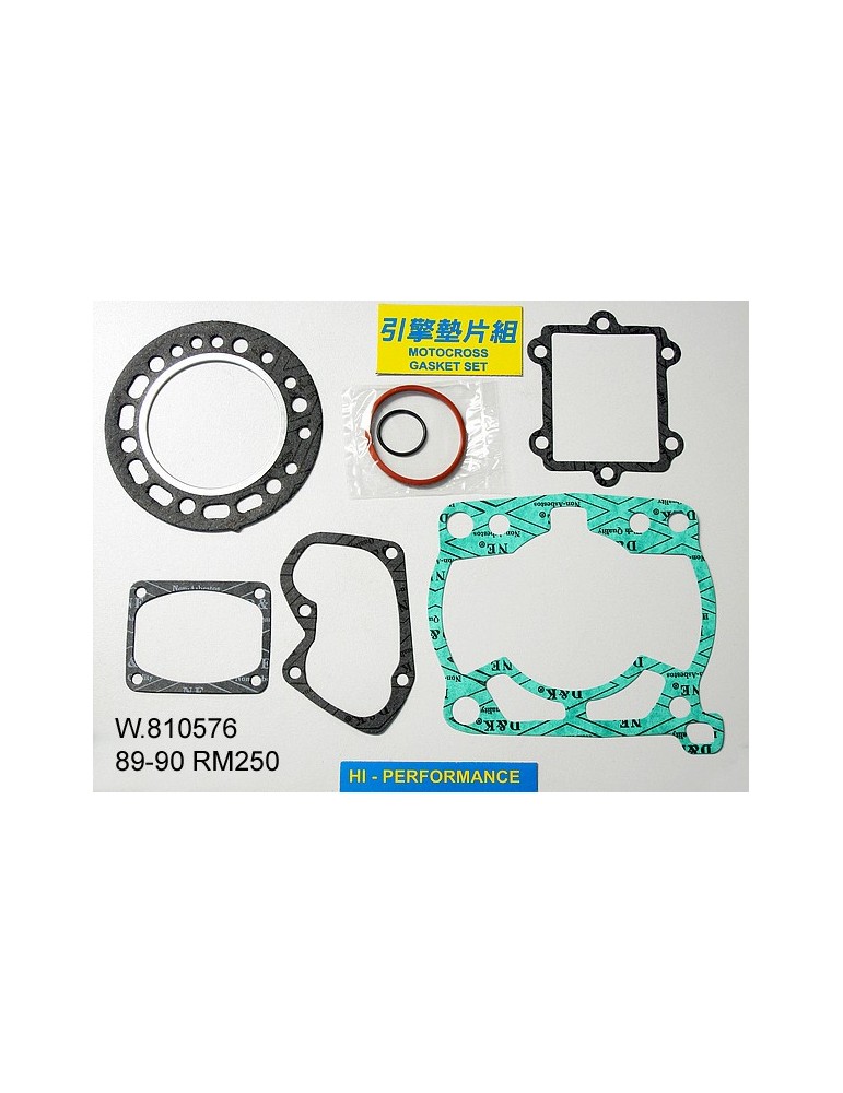 250 RM Pochette de joints haut moteur