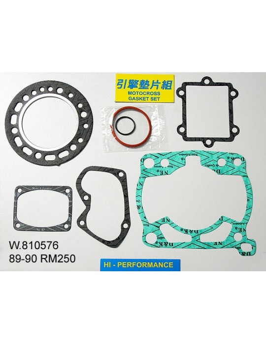 250 RM Pochette de joints haut moteur