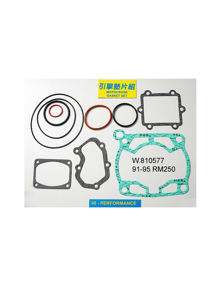 250 RM Pochette de joints haut moteur