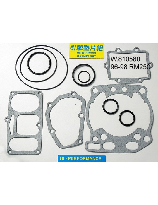 250 RM Pochette de joints haut moteur