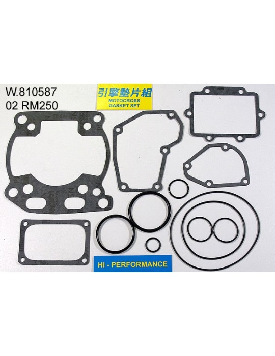 250 RM Pochette de joints haut moteur