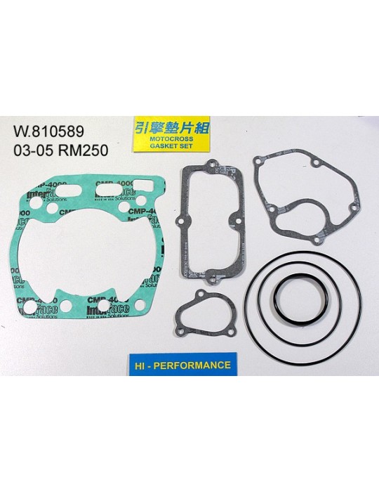 250 RM Pochette de joints haut moteur