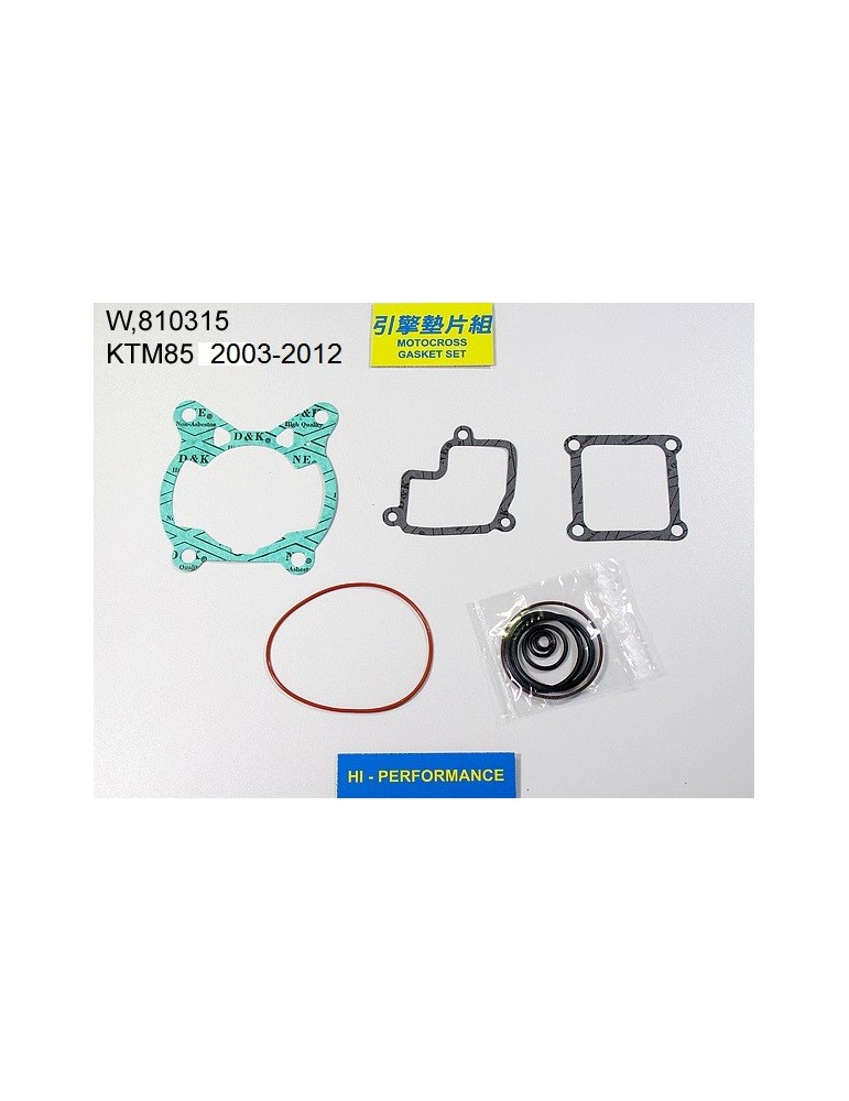 85 SX Pochette de joint haut moteur