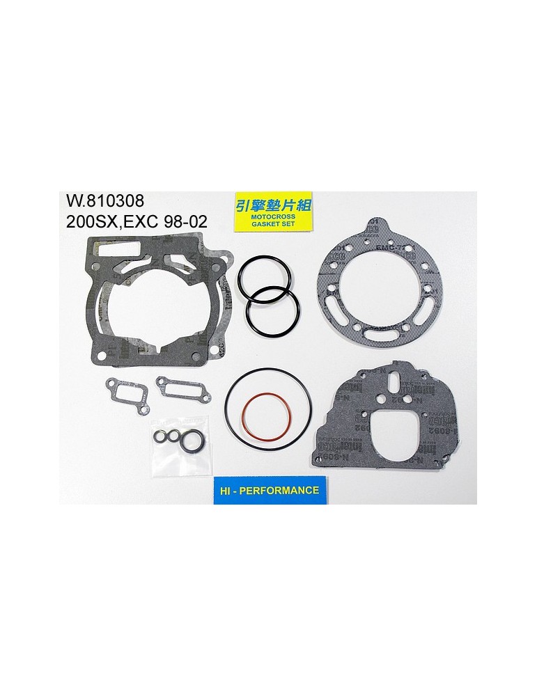 200 SX/EXC/XC Pochette de joints haut moteur
