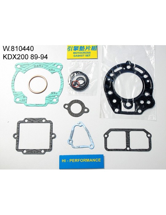 200 KDX Pochette de joints haut moteur