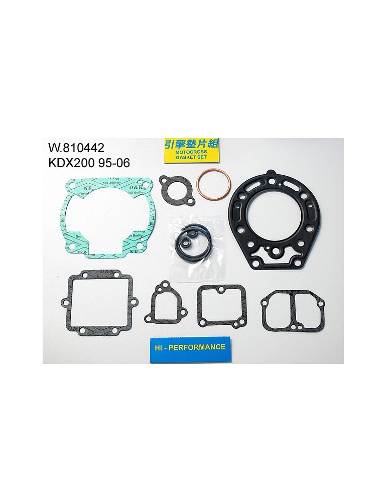 200 KDX Pochette de joints haut moteur