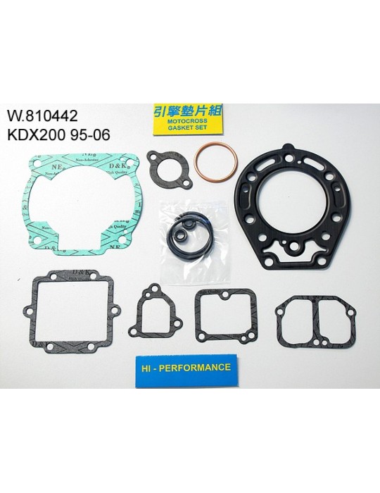 200 KDX Pochette de joints haut moteur
