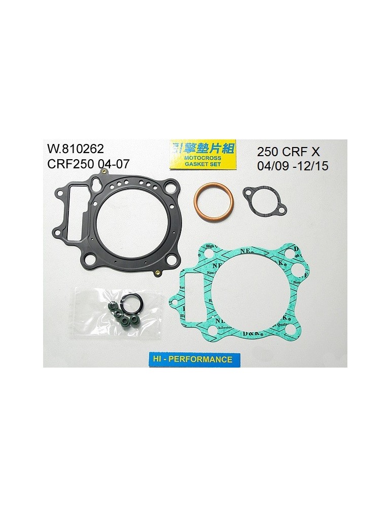 250 CRFX Pochette de joints haut moteur 250 CRFX Pochette de joints haut moteur