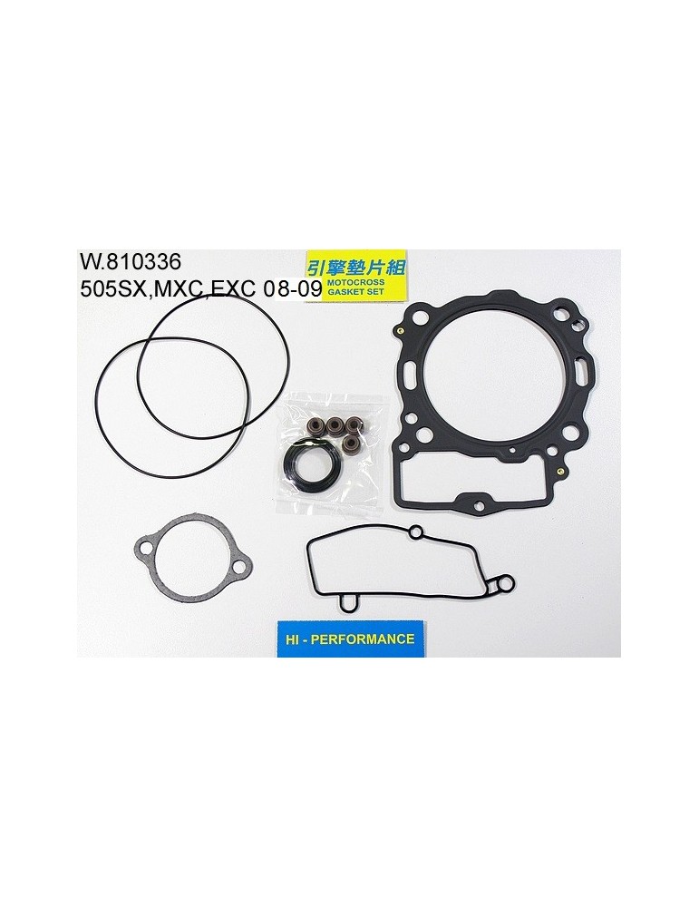 505 SX/EXC Pochette de joints haut moteur 505 SX/EXC Pochette de joints haut moteur