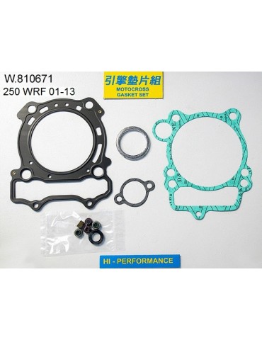 250 WRF Pochette de joints haut moteur