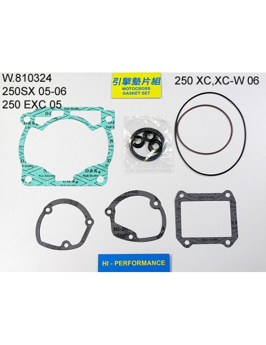 joints haut moteur 250 sx exc