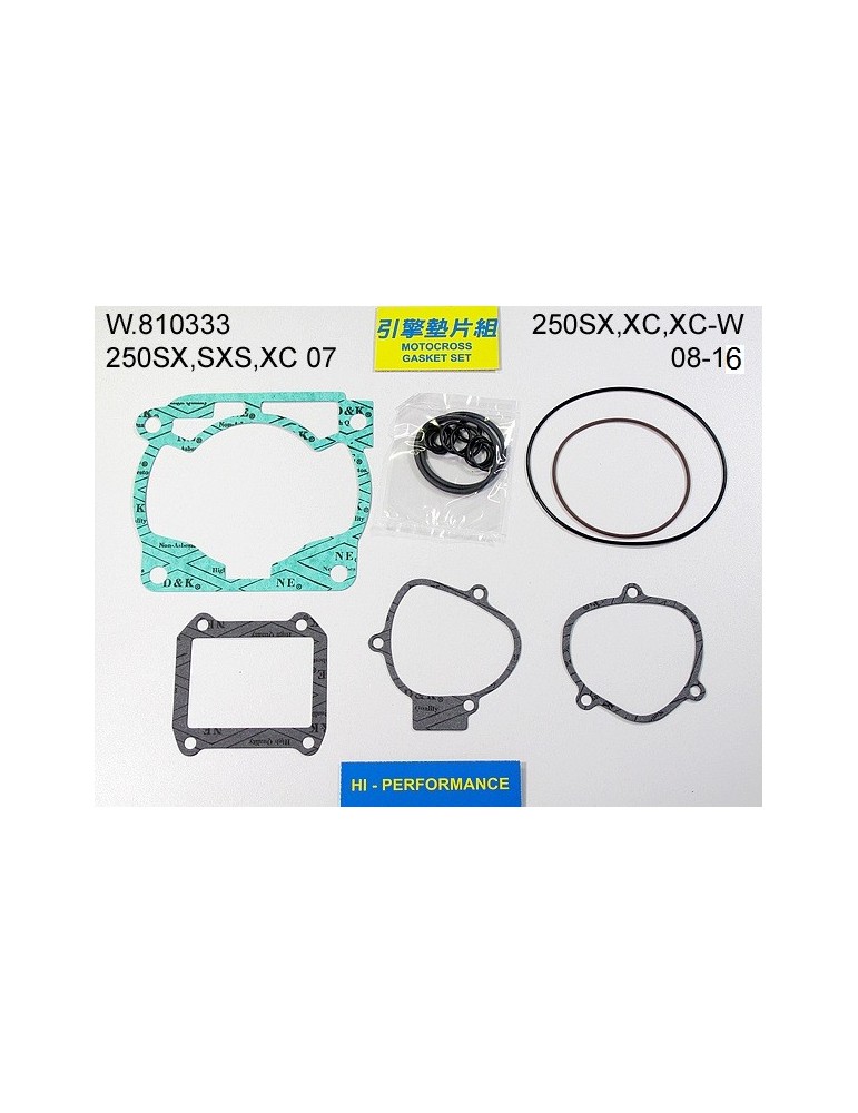 joints haut moteur 250 sx exc