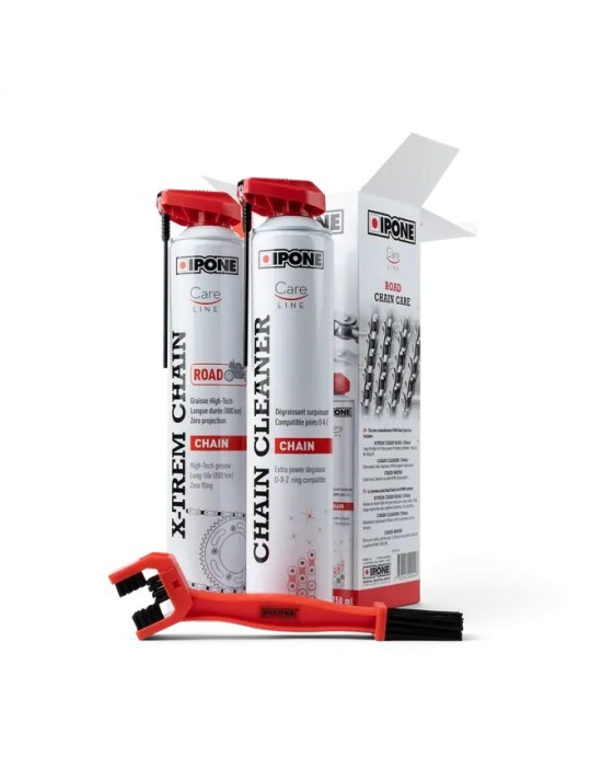 Pack entretien et nettoyant chaine tout-terrain Ipone Pack entretien et nettoyant chaine tout-terrain Ipone