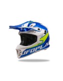 Casque motocross - UFO Intrepid Bleu / Jaune