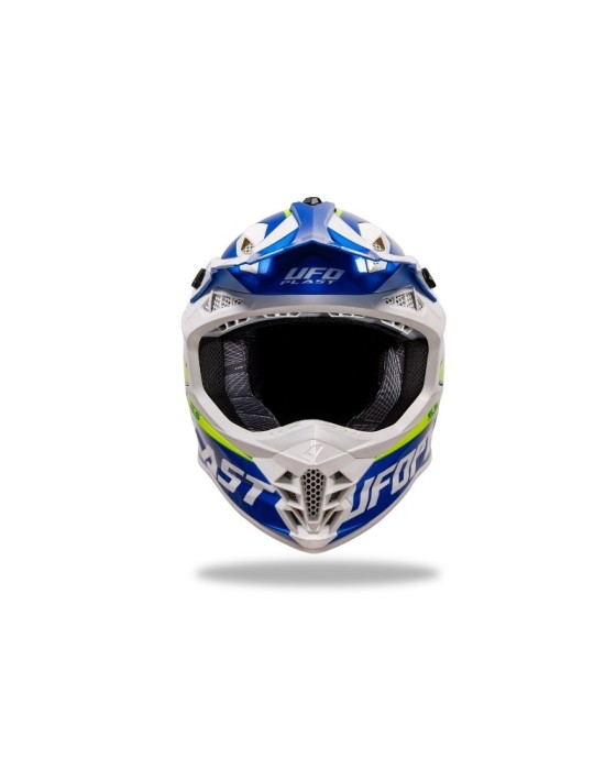 Casque motocross - UFO Intrepid Bleu / Jaune