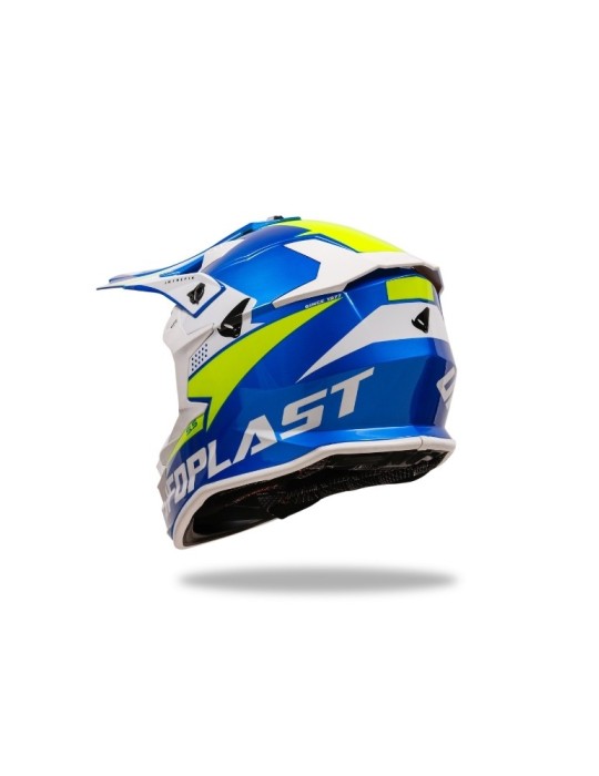 Casque motocross - UFO Intrepid Bleu / Jaune