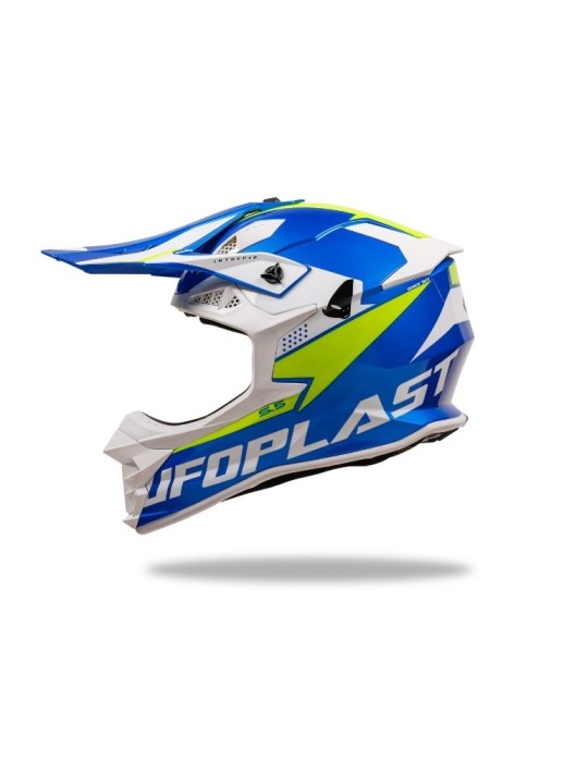Casque motocross - UFO Intrepid Bleu / Jaune