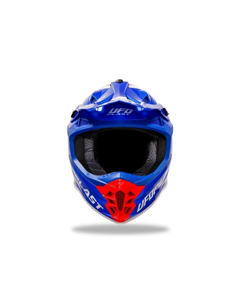 Casque motocross - UFO Intrepid Bleu / Orange