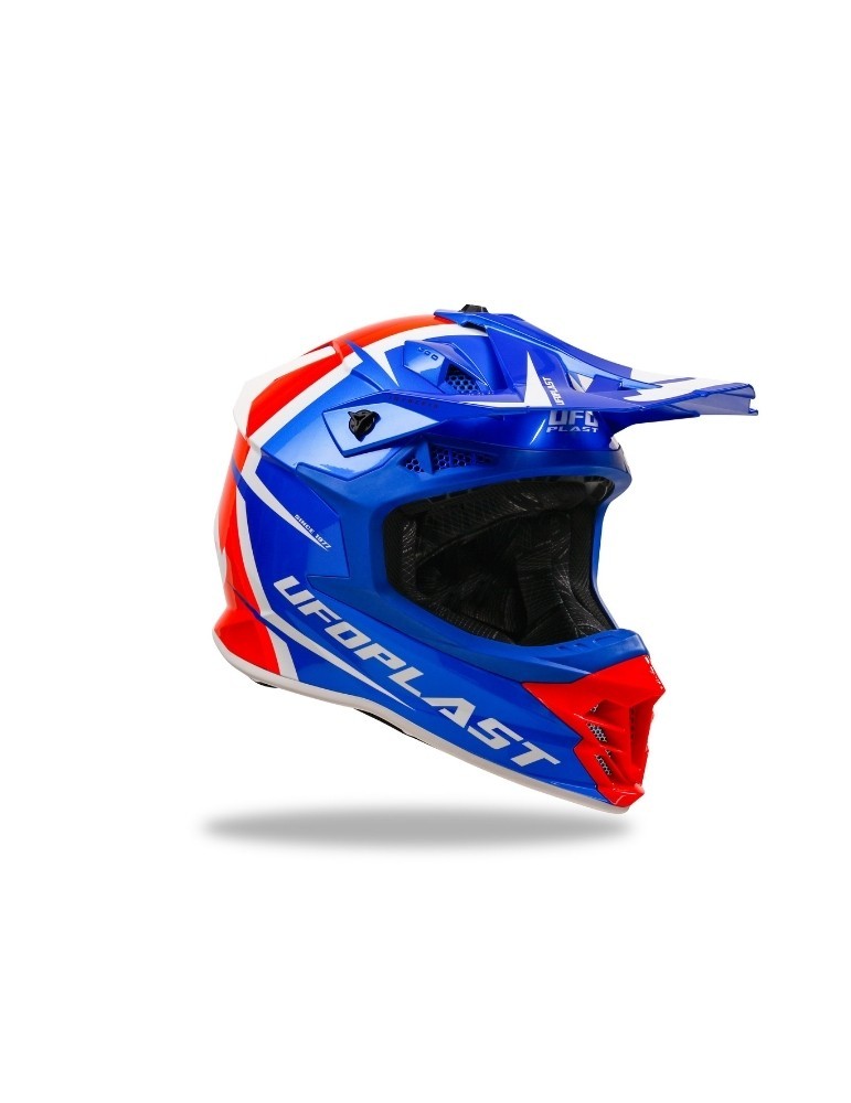 Casque motocross - UFO Intrepid Bleu / Orange
