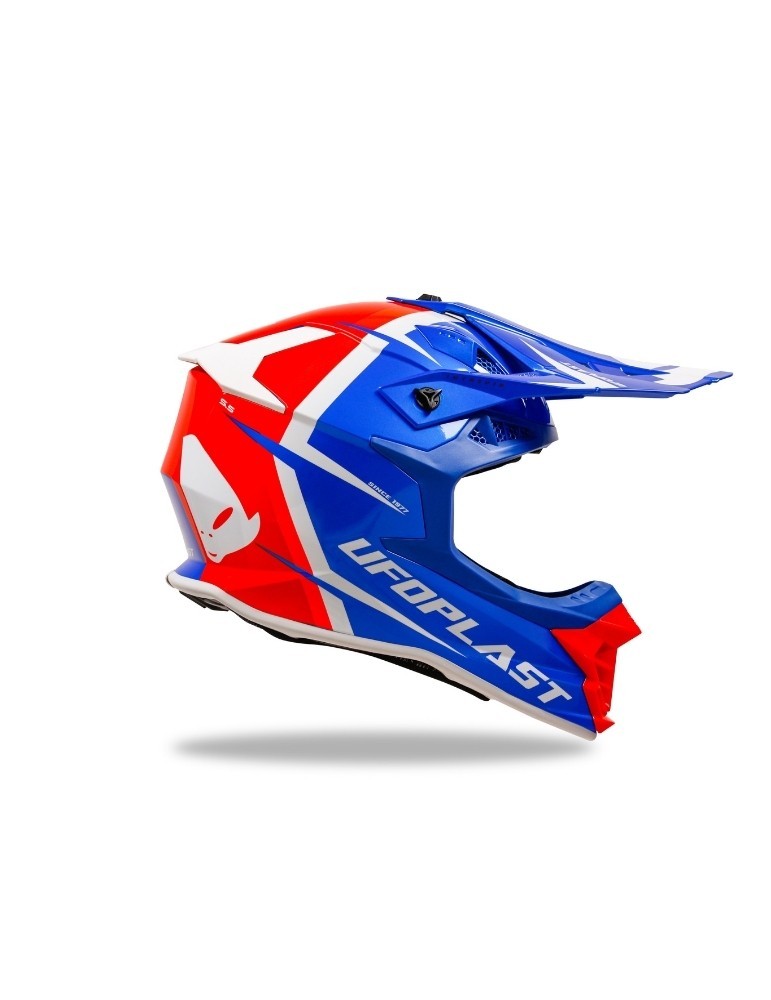 Casque motocross - UFO Intrepid Bleu / Orange