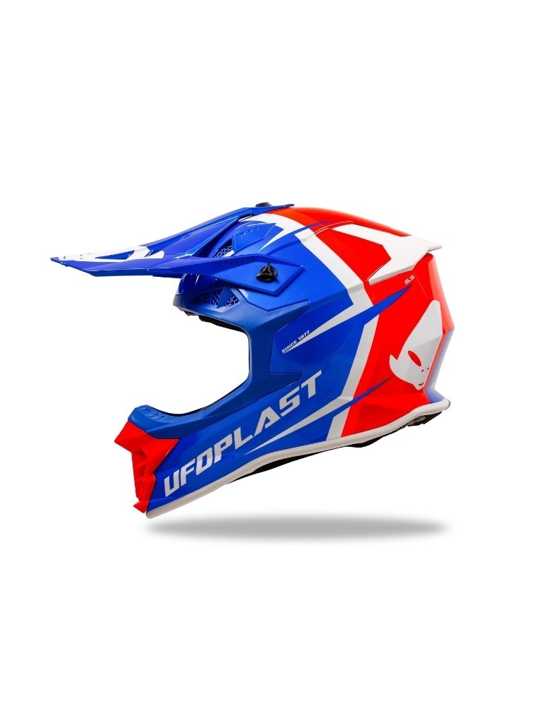 Casque motocross - UFO Intrepid Bleu / Orange