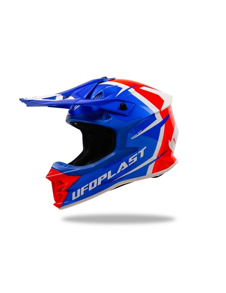 Casque motocross - UFO Intrepid Bleu / Orange