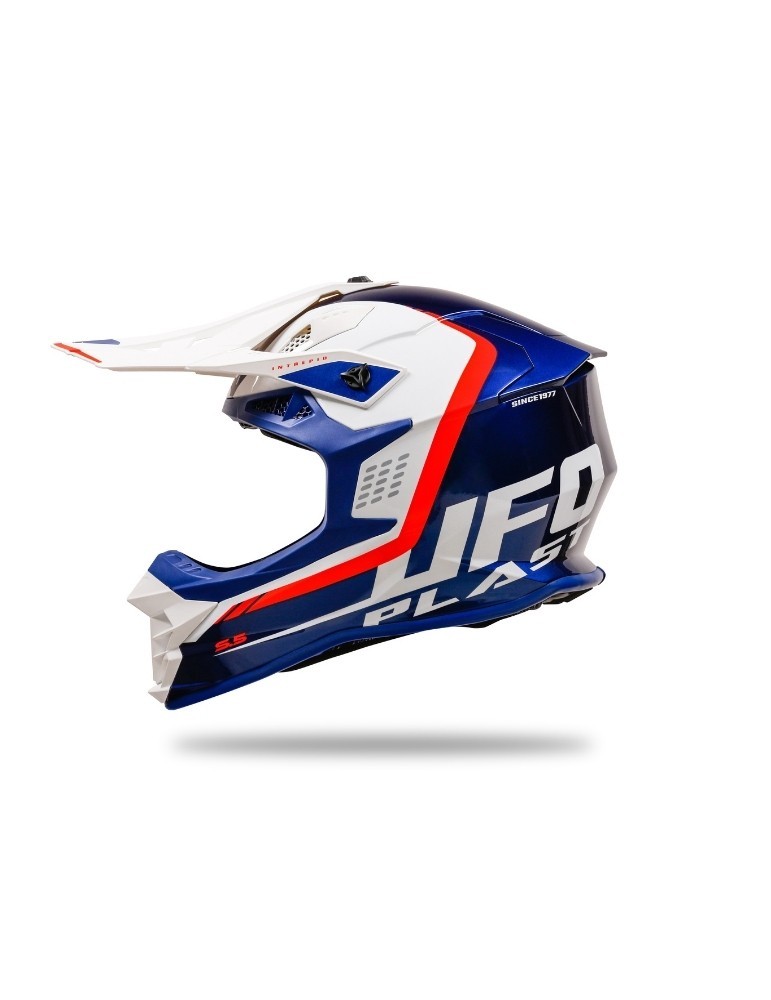 Casque motocross - UFO Intrepid Bleu / Blanc