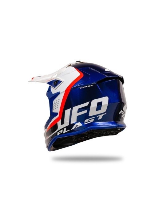 Casque motocross - UFO Intrepid Bleu / Blanc