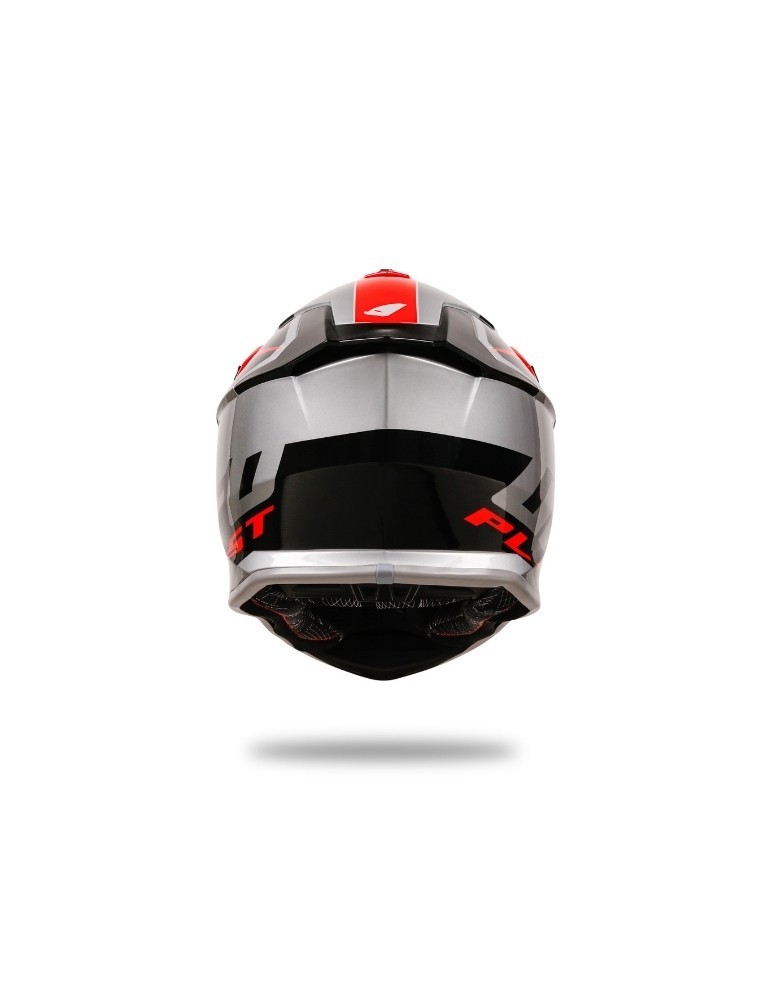 Casque motocross - UFO Intrepid Gris / Rouge