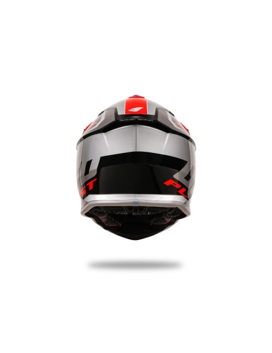 Casque motocross - UFO Intrepid Gris / Rouge