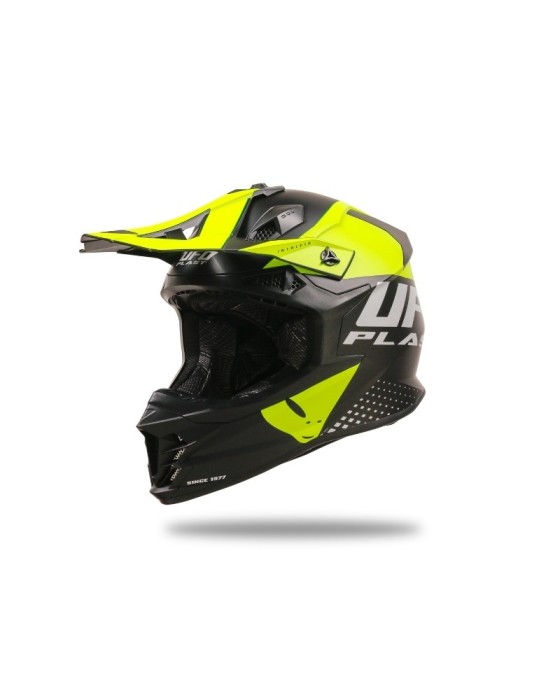 Casque motocross - UFO Intrepid Noir / Jaune
