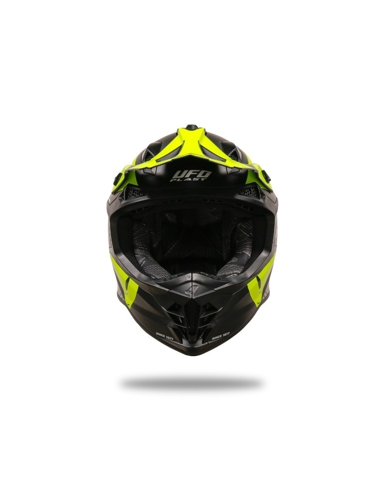 Casque motocross - UFO Intrepid Noir / Jaune