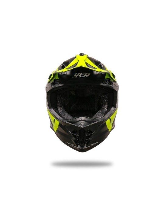 Casque motocross - UFO Intrepid Noir / Jaune
