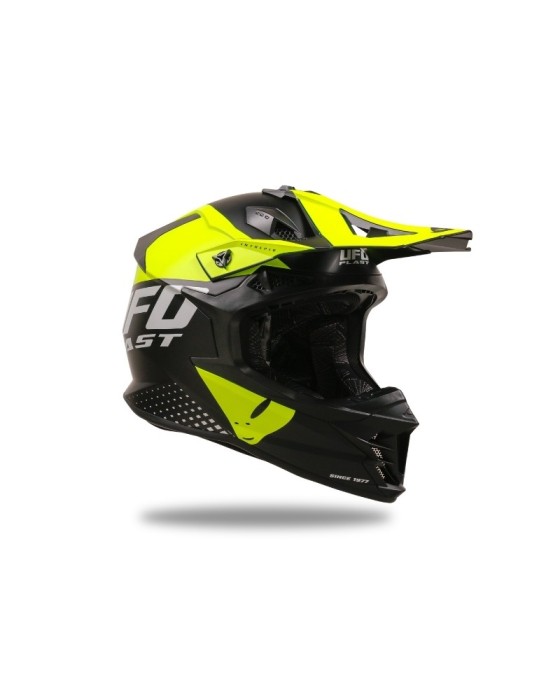 Casque motocross - UFO Intrepid Noir / Jaune