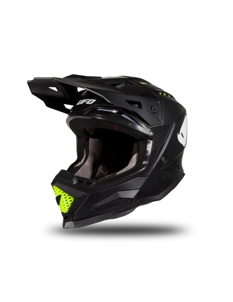 Casque motocross - UFO ECHUS Noir / Jaune
