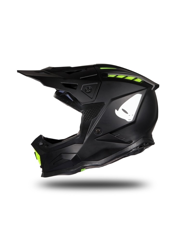 Casque motocross - UFO ECHUS Noir / Jaune