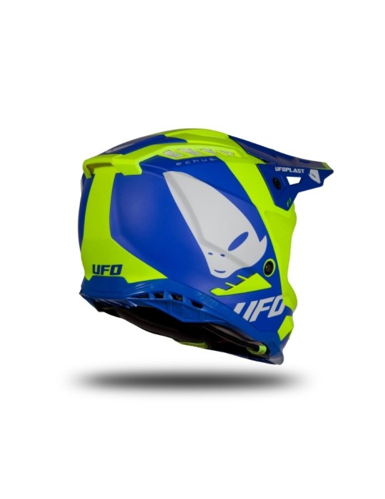 Casque motocross - UFO ECHUS Bleu / Jaune