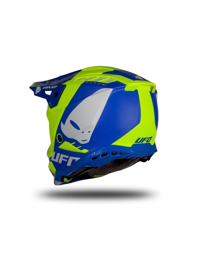 Casque motocross - UFO ECHUS Bleu / Jaune