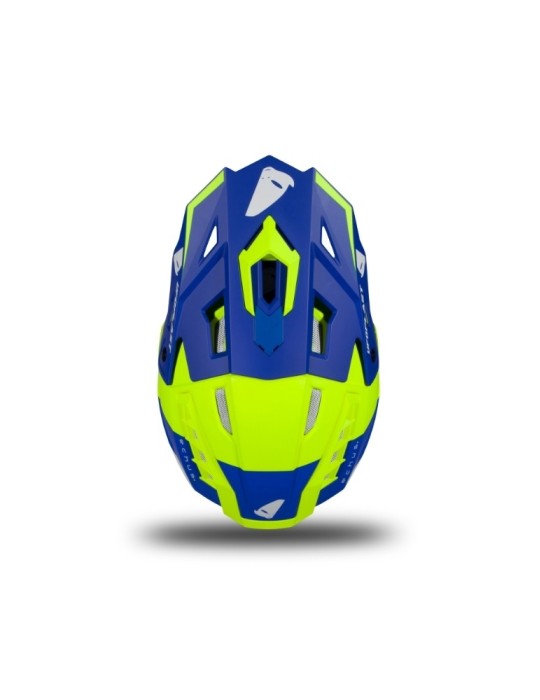Casque motocross - UFO ECHUS Bleu / Jaune