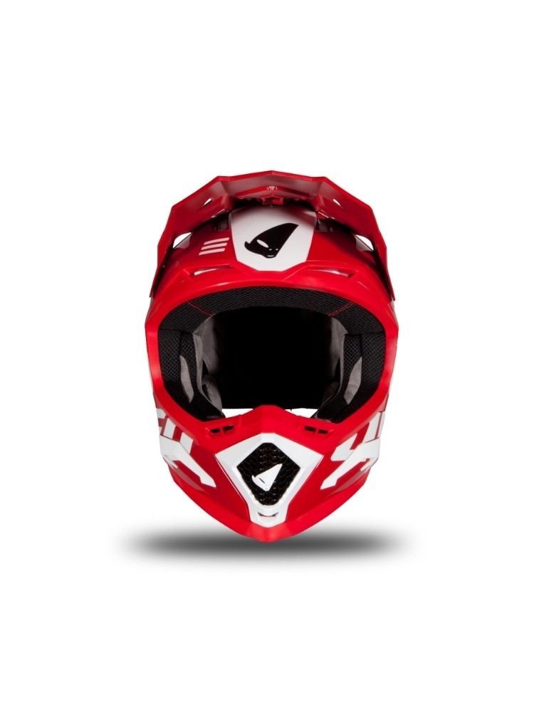 Casque motocross - UFO ECHUS Rouge / Blanc
