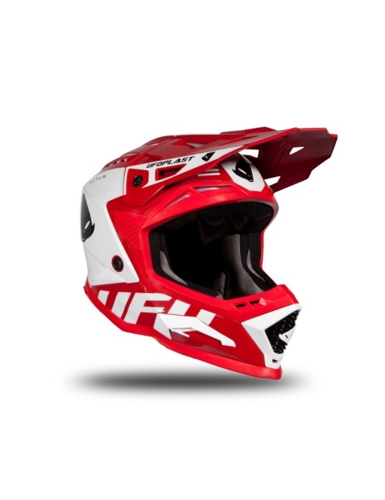 Casque motocross - UFO ECHUS Rouge / Blanc