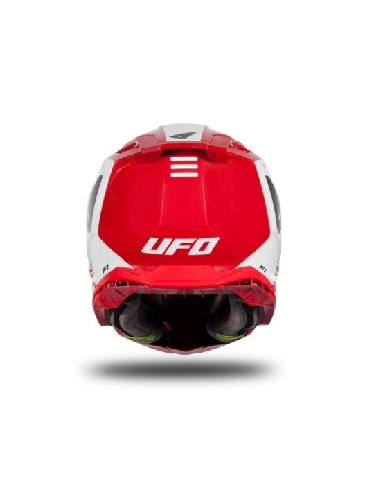 Casque motocross - UFO ECHUS Rouge / Blanc