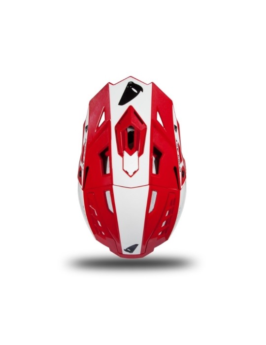 Casque motocross - UFO ECHUS Rouge / Blanc