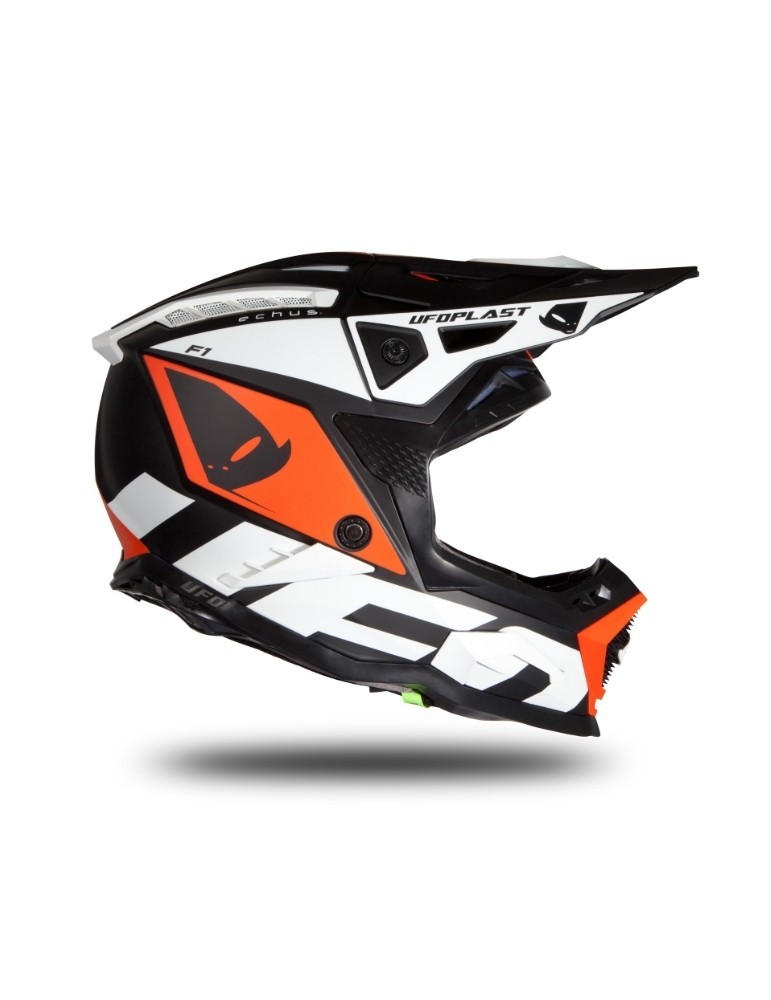 Casque motocross - UFO ECHUS Noir / Orange