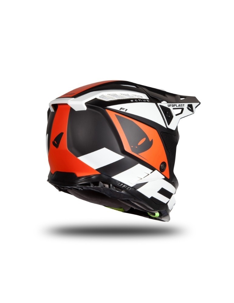 Casque motocross - UFO ECHUS Noir / Orange